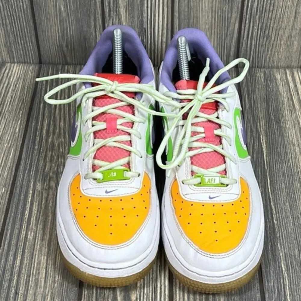 Nike Air Force 1 LV8‎ Colorful Sneakers Shoes FD1035-100 GS 7Y W8.5 Streetwear